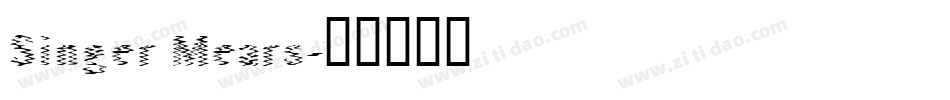 Singer Mears字体转换